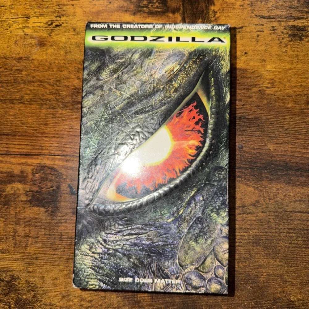 Godzilla VHS Video 1998 New Sealed Matthew Broderick Jean Reno, Hank Azaria Nos